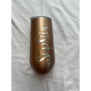 "Sophia" engraved mini steel tumbler with lid